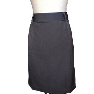 Grace Elements Black MIDI Women’s Skirt Size 8 Work Casual Basics Vintage